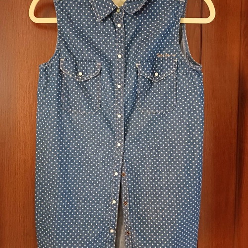 Pepe Jeans sleeveless shirt made of jean fabric new