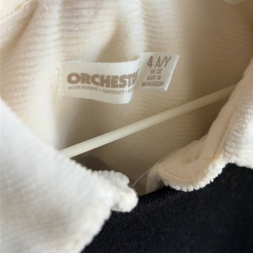 Orchestra dress with detachable vest like new, black and white