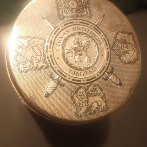 Vintage Chivas Regal 12 Years Old Metal Whisky Tin Case like new