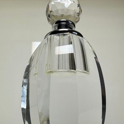 Vintage faceted crystal perfume bottle