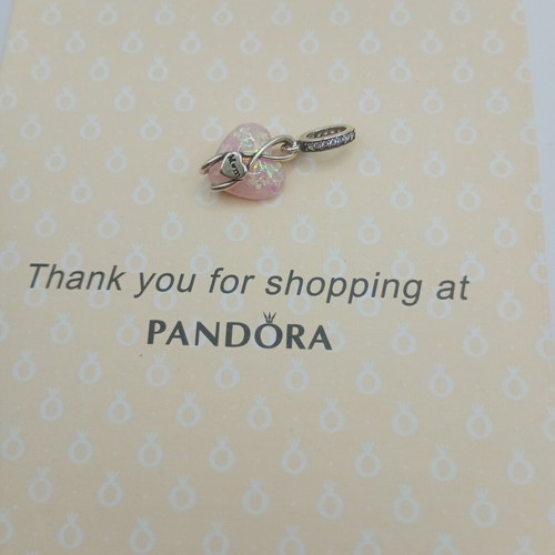Pandora Symbol new, silver and pink