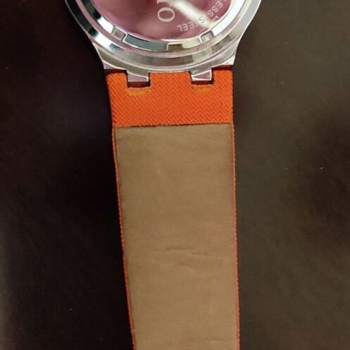 Morellato sport watch stainless steel silver/orange dial new