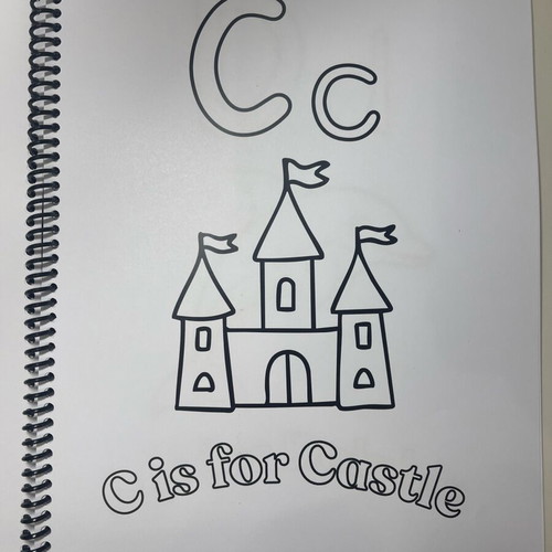 Coloring book with English alphabet new