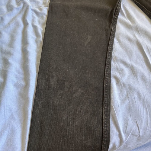 Levi's jeans with leather label, black, size L