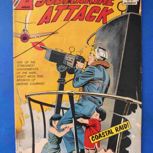 Submarine Attack Charlton Comics comic book used