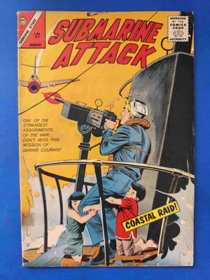 Submarine Attack Charlton Comics comic book used