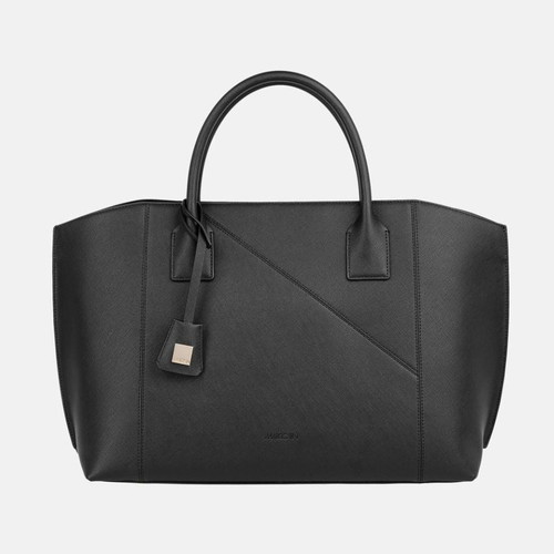 Marc Cain leather shopper bag new, black