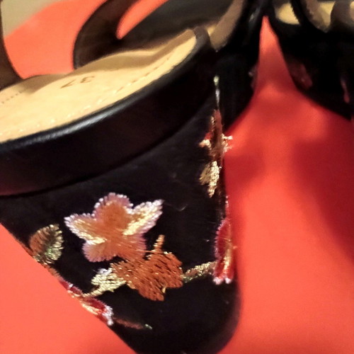S.Oliver platform No37 new black with embroidery