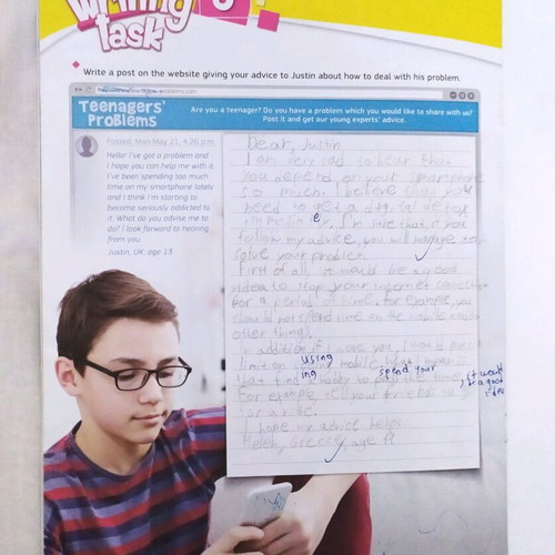 Tech it easy 3 Writer's Portfolio English school book used