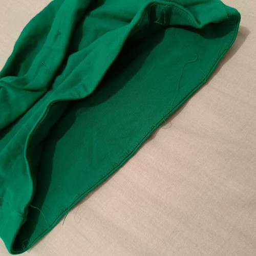 Green strapless crop top used, size Small, Stradivarius