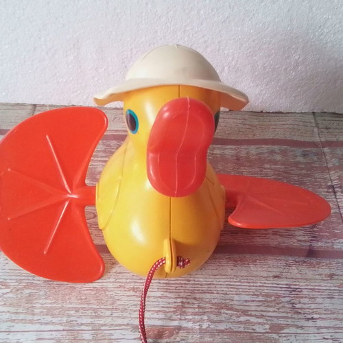 Vintage duck with paddle wings Playskool used 70s