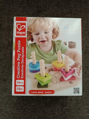 Hape creative peg puzzle like new