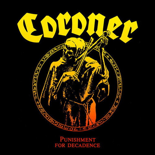 Coroner Punishment for Decadence vinyl record used, metal