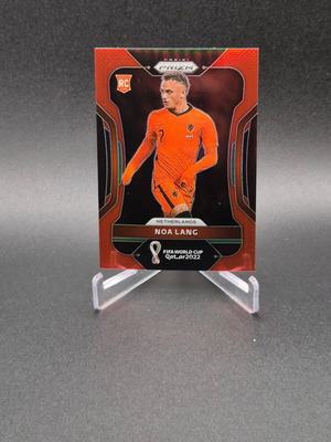 2022 Panini Prizm World Cup Qatar Red Prizm Noa Lang #160 Rookie RC used