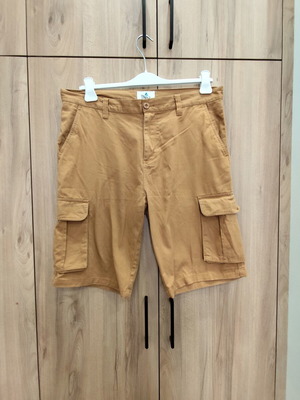 Gaiano Cargo Shorts W31 Cotton Like New Beige Brown