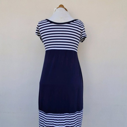 Dress a Porter dress like new, size L, white and blue