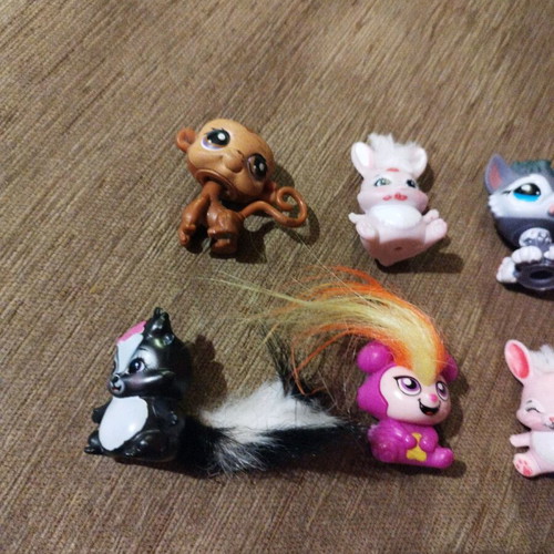 Little Pet Shop miniature animals 7 pcs like new
