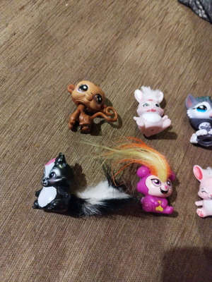 Little Pet Shop miniature animals 7 pcs like new
