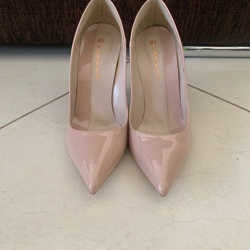 Patent leather pumps 9cm pink, like new