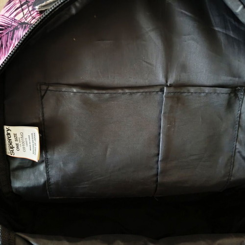 Superdry Outdoor backpack like new, pink and turquoise