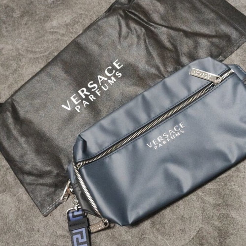 Versace Perfume Bag new, black and navy blue
