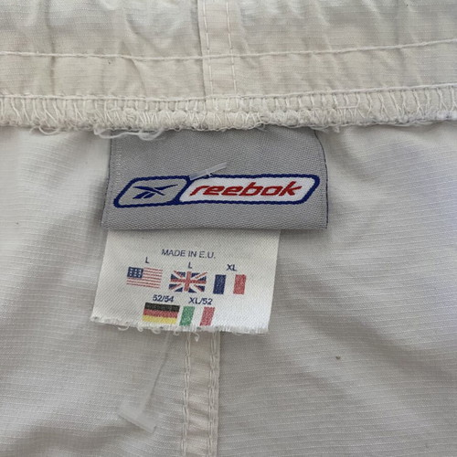 Reebok men's swim shorts used, white, sizes L XL