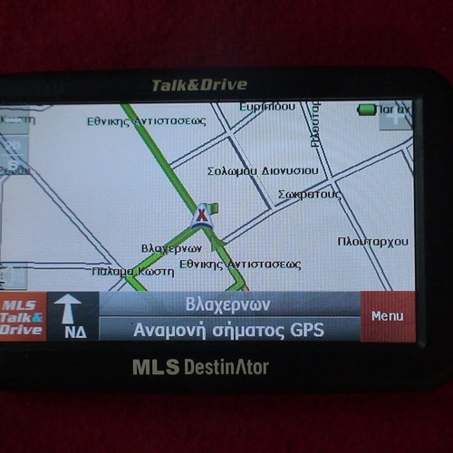 MLS Destinator Talk & Drive GPS navigator used with original charger