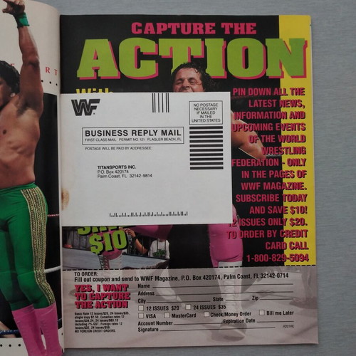 WWF/WWE Royal Rumble 1992 Official Souvenir Edition Program