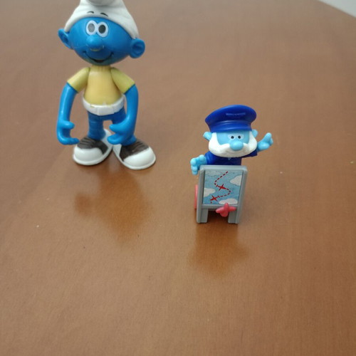Smurfs figure set like new, 2 collectible characters