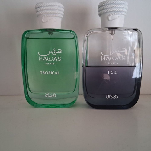 Hawas Ice and Tropical decants 3ml each, tester Eau de Parfum