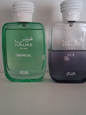 Hawas Ice and Tropical decants 3ml each, tester Eau de Parfum