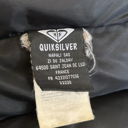 Quiksilver men's jacket size L like new, black