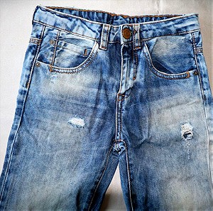 Παιδικά ρούχα, Αγορια 6+ ετων,  3 παντελόνια blue jeans σε αρίστη κατάσταση, + ενα αδιάβροχο