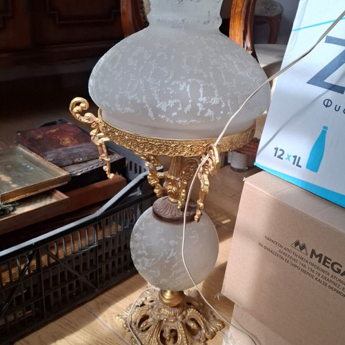 Vintage antique lamp used