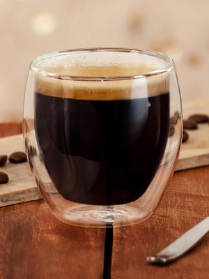 Set of 2 Double Wall Espresso Glasses 90ml like new