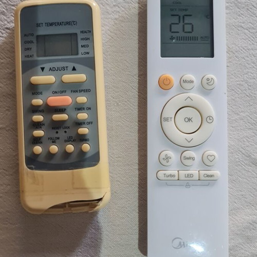 Midea Mirror 18.000 BTU air conditioner used, no inverter