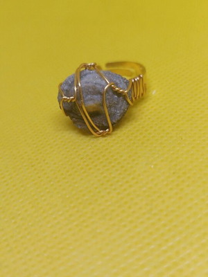 Ring with semi-precious stones new