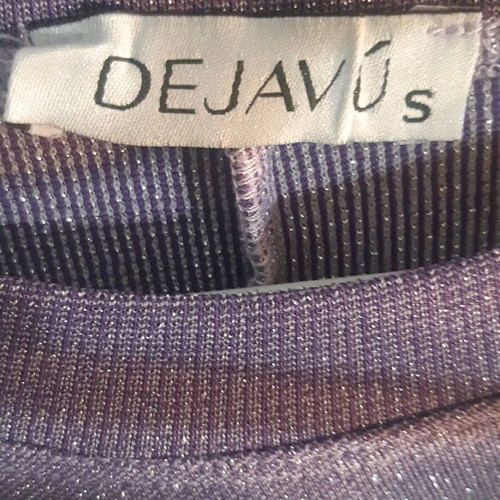 Dejavu bell-bottom pants and blouse set like new, purple
