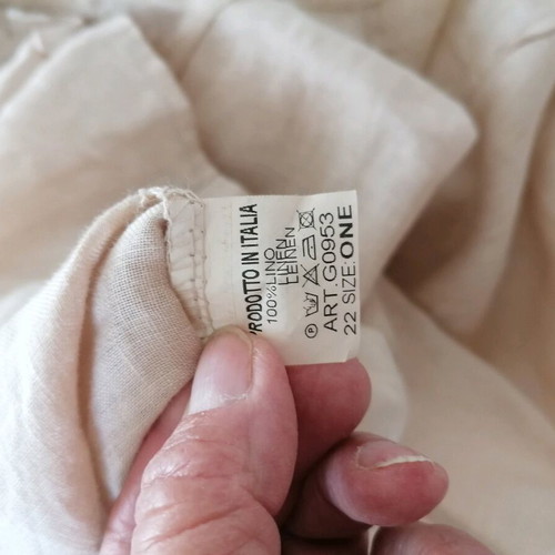 Long linen shirt beige like new