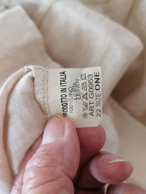 Long linen shirt beige like new