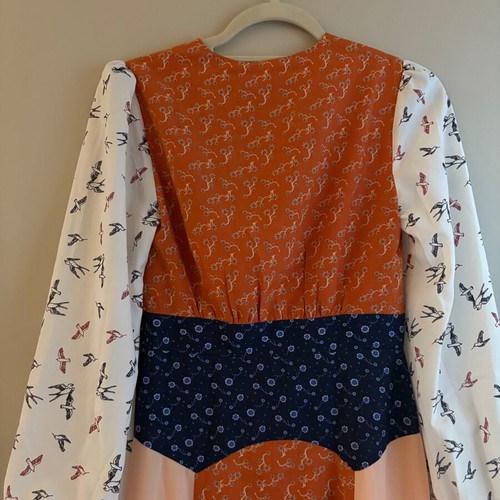 Glamorous dress new, no36, colorful, small with narrow waist
