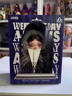 Pop Mart Skullpanda Wednesday Nevermore Academy Uniform Φιγούρα καινούργια