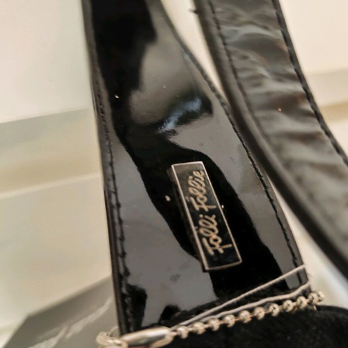 Folli Follie shoulder bag authentic black fabric new