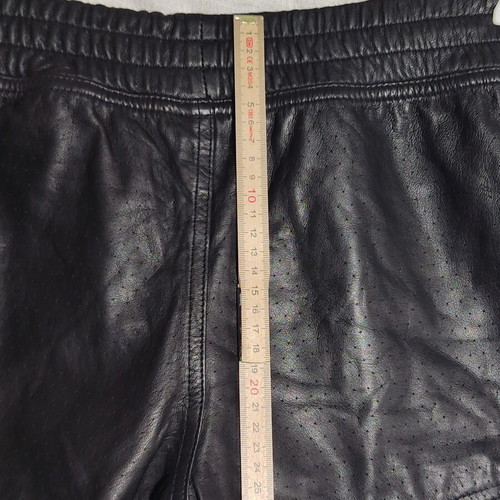 Nike women's leather shorts, size S, black