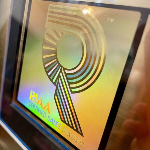 Michael Jackson Dangerous RIAA Gold Record Award like new (1991)