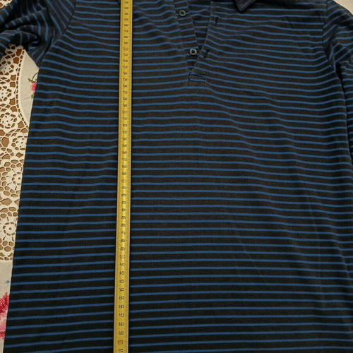 Zara men's long-sleeve shirt medium like new, black-blue