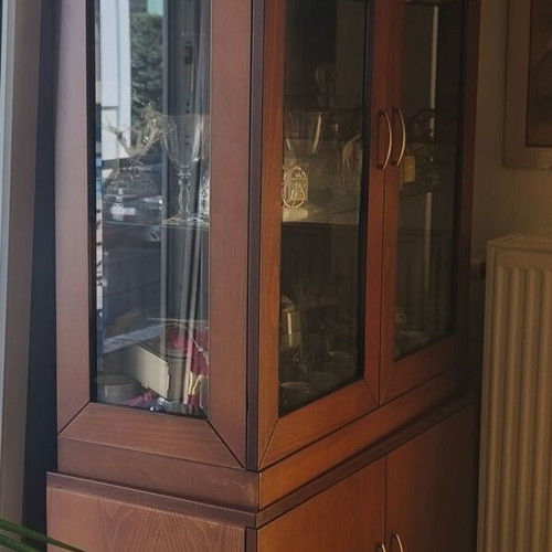 Living room and dining furniture set like new, solid wood