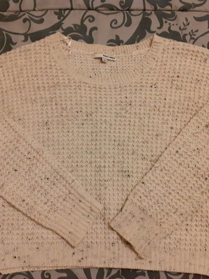 Knitted women's sweater beige like new, size XS