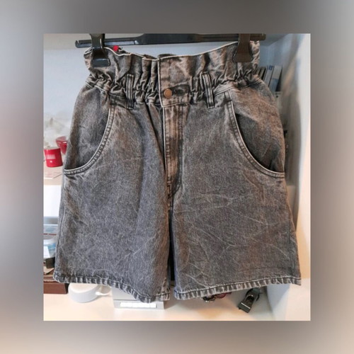 Salt & Pepper "Carla Grey Pearl" Paperbag Denim Shorts (Αφόρετο) – No 26