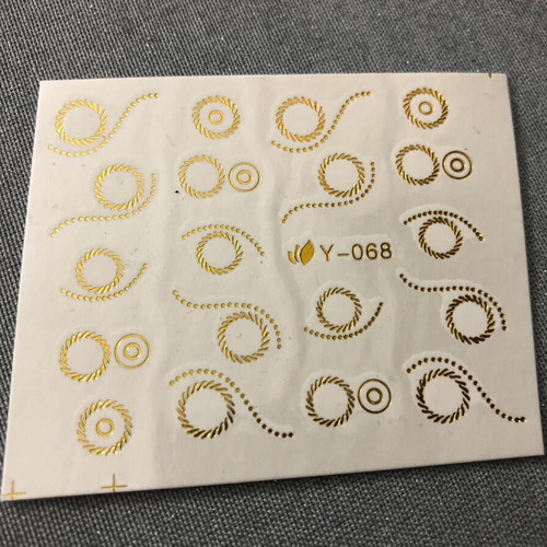 Water Nail Stickers Set of 4 New Full Nail